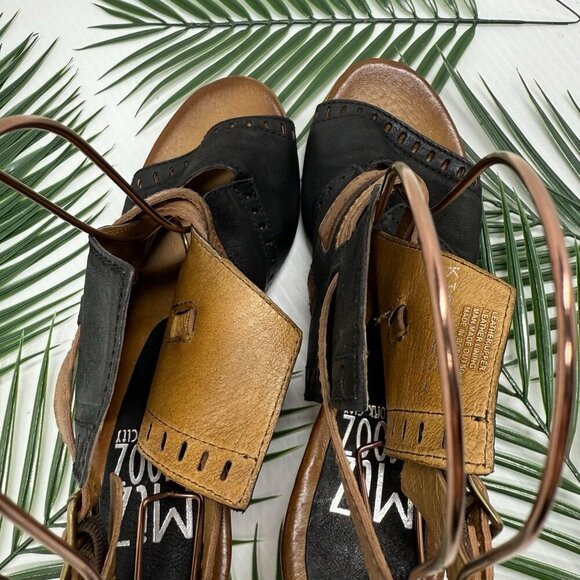 Miz Mooz Women's Kipling Leather Wedge Sandal Size EU 42 / US 10.5 -  11 - Picture 7 of 11